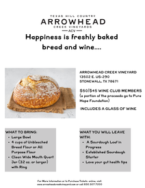 Sourdough Bread Making Workshop 5.30.2025